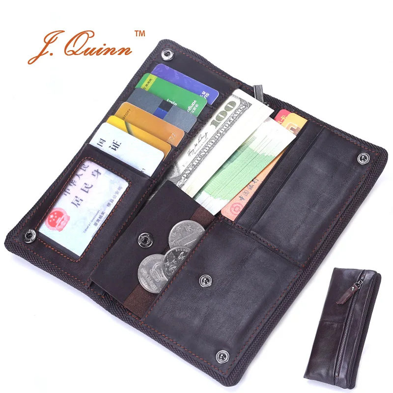 J.Quinn 2017 New Men's Leather Handbag Wallet Purse Genuine Leather Black Long Zipper Wallets Coin Pocket Bifold Mens Purses
J.Quinn 2017 New Men's Leather Handbag Wallet Purse Genuine Leather Black Long Zipper Wallets Coin Pocket Bifold Mens Purses