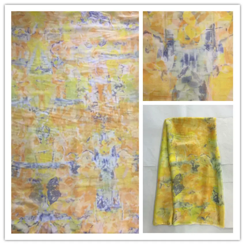 140cm Printed Nature Silk Chiffon Fabric For Crafts Material Sewing Women Dress Scarf Clothes Textile100% silk 6M/M DS33
140cm Printed Nature Silk Chiffon Fabric For Crafts Material Sewing Women Dress Scarf Clothes Textile100% silk 6M/M DS33