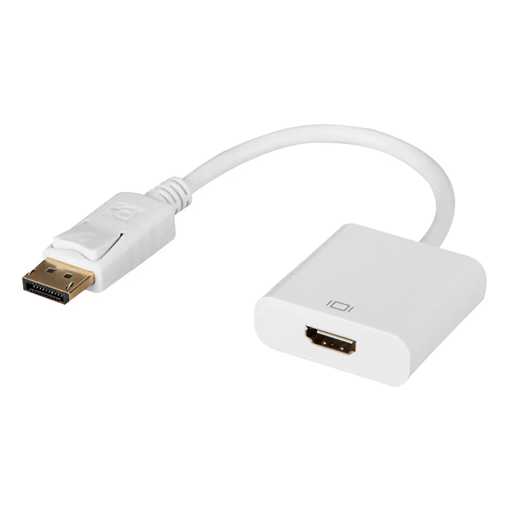 20 шт./лот Новый DisplayPort DP в HDMI-совместимый активный видео аудио адаптер конвертер