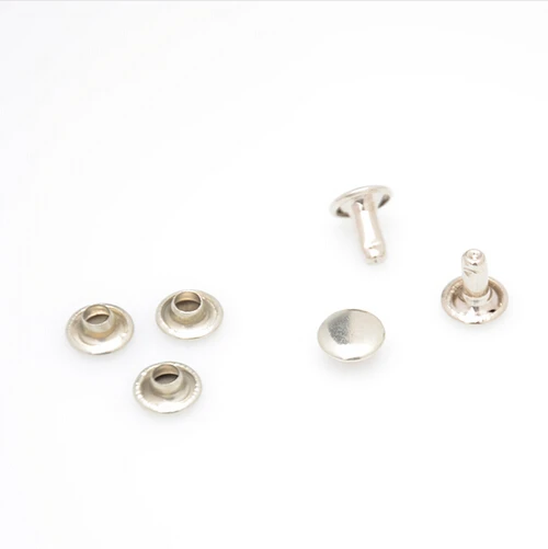 6 mm Dia. Silver Domed double cap rivets Nickel Purse Feet Bag Studs 1000pcs/lot
6 mm Dia. Silver Domed double cap rivets Nickel Purse Feet Bag Studs 1000pcs/lot