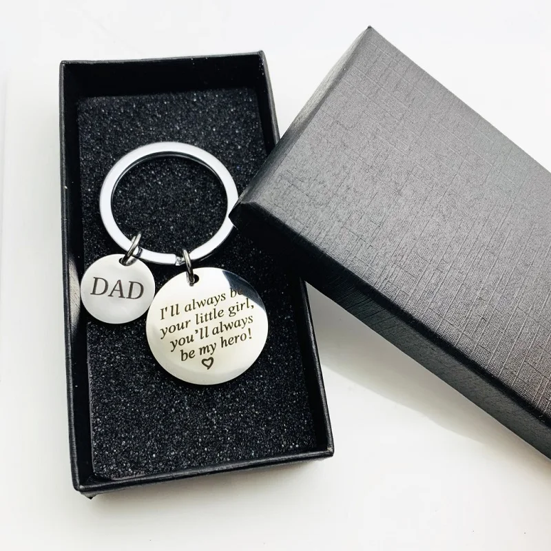 Dad I Will Always Be Your Little Girl,You Will Always Be My Hero creative Father's Day Gift Stainless Steel Fashion Keychain
Dad I Will Always Be Your Little Girl,You Will Always Be My Hero creative Father's Day Gift Stainless Steel Fashion Keychain