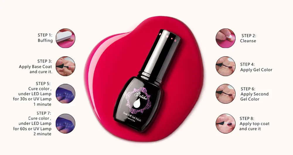 Gelike Soak Off Gel Nail Polish 15ml Nails UV Colors Multi Optional Sale Simple | Красота и здоровье