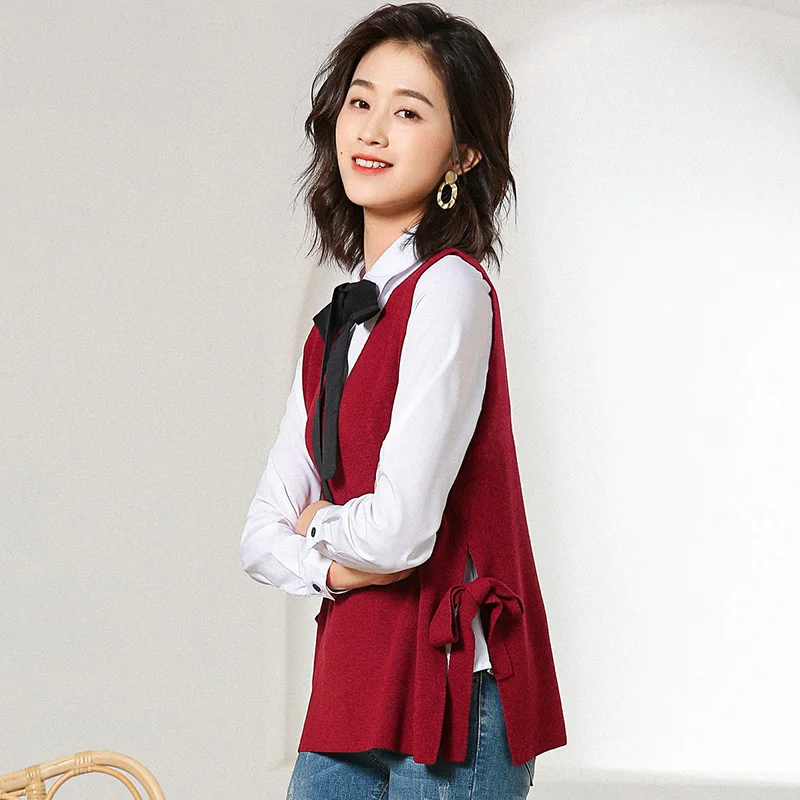 BELIARST Spring and Autumn New Women's V-neck Vest Slim Short Joker Jacket Sweater Fashion Bow Large Size Wool Shoulder
BELIARST Spring and Autumn New Women's V-neck Vest Slim Short Joker Jacket Sweater Fashion Bow Large Size Wool Shoulder