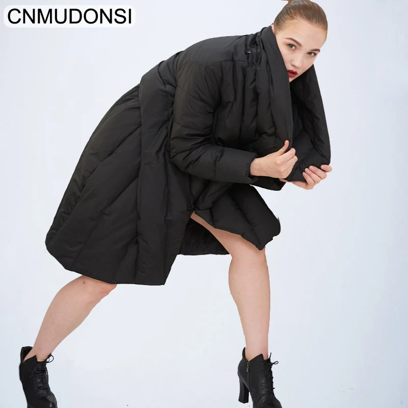 CNMUDONSIOriginal Design 2019 Fashion New Women Cloak Winter Down Parka Coat Asymmetric Long Large Size Warm Womens Down Jackets
CNMUDONSIOriginal Design 2019 Fashion New Women Cloak Winter Down Parka Coat Asymmetric Long Large Size Warm Womens Down Jackets