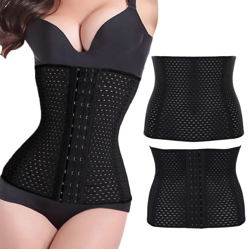 

Hot Body Shaper Waist Trainer Belt Steel Boned Corset Women Postpartum Belly Slimming Belt Modeling Strap Shapewear Black S-3XL