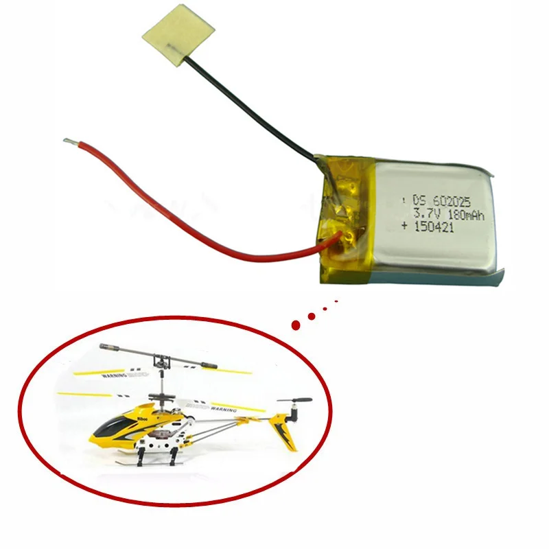 3.7V 180mAh Lipo Battery for Syma S107 S107G Skytech M3 m3 Replacement Spare Parts for Syma Skytech RC Helicopter
3.7V 180mAh Lipo Battery for Syma S107 S107G Skytech M3 m3 Replacement Spare Parts for Syma Skytech RC Helicopter