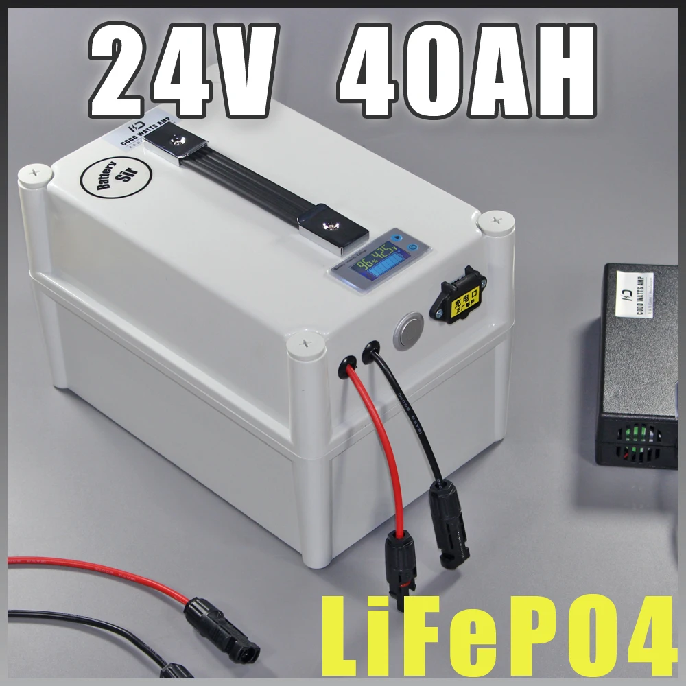 Портативный аккумулятор LiFePO4 24 в 40 Ач 1000 Вт для электрического велосипеда +