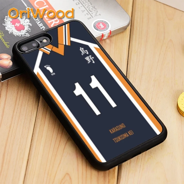 Чехол Униформа OriWood Haikyuu Karasuno для iPhone 5 6 s 7 8 plus X XR XS 11 12 pro max Samsung Galaxy S6 S7 S8 S9 S10