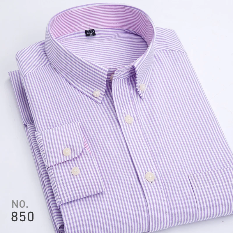 Men's Long Sleeve Shirt 100% Cotton Striped Oxford Dress Shirt Men High Quality Slim Fit Smatr Casual Shirts Brand Clothing
Men's Long Sleeve Shirt 100% Cotton Striped Oxford Dress Shirt Men High Quality Slim Fit Smatr Casual Shirts Brand Clothing