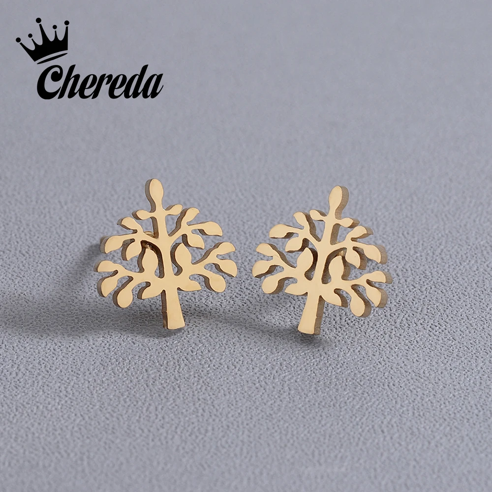 Chereda Cute Tiny Tree Earrings for Women Girls Kids Jewelry Romantic Stainless Steel Stud Earrings Elegant Fancy Ear Studs
Chereda Cute Tiny Tree Earrings for Women Girls Kids Jewelry Romantic Stainless Steel Stud Earrings Elegant Fancy Ear Studs