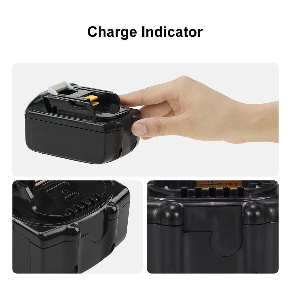 Аккумуляторная литиевая батарея Makita 18 в 6000 мАч для BL1860B BL1850 BL1845 BL1850B BL1830B 194204-5 Lxt400