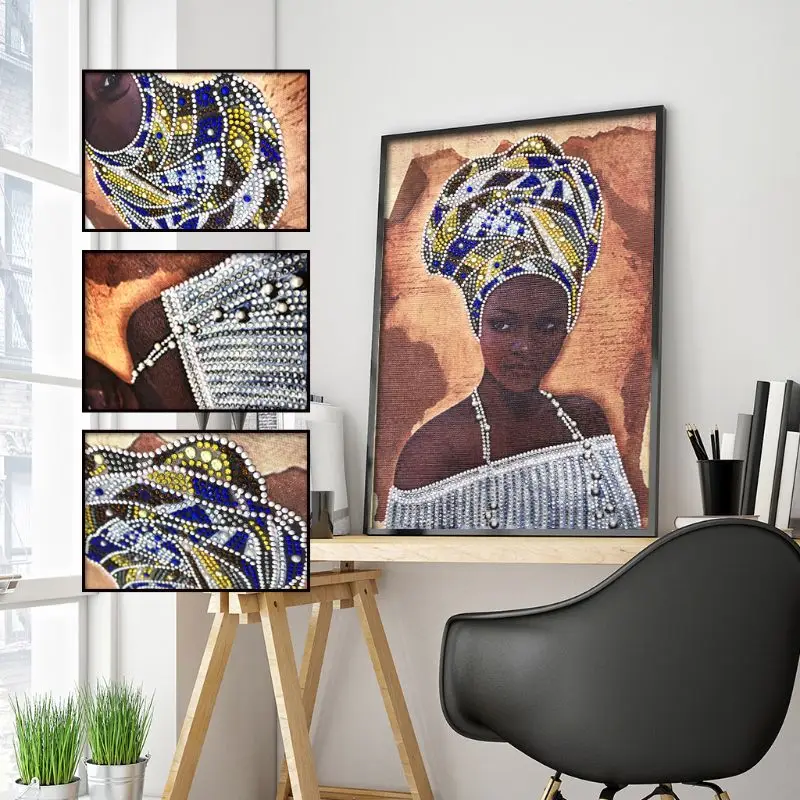 African Beauty 5D Special Shaped Diamond Painting Embroidery Needlework Rhinestone Crystal Cross Craft Stitch Kit DIY
African Beauty 5D Special Shaped Diamond Painting Embroidery Needlework Rhinestone Crystal Cross Craft Stitch Kit DIY
