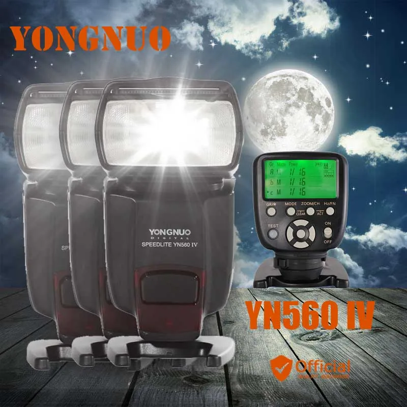 3xYongnuo YN560 IV 2.4G Wireless Speedlite+Flash Controller For Nikon D800 D600 D610 D7200 D3S D3 D3X D7000 D300S D300 D90 D80
3xYongnuo YN560 IV 2.4G Wireless Speedlite+Flash Controller For Nikon D800 D600 D610 D7200 D3S D3 D3X D7000 D300S D300 D90 D80
