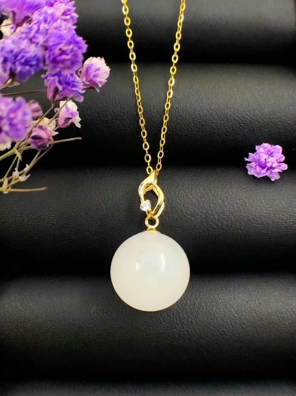 SHILOVEM 18k yellow gold Natural white Jasper pendants classic fine Jewelry women wedding no necklace gift yzz1212800hby
SHILOVEM 18k yellow gold Natural white Jasper pendants classic fine Jewelry women wedding no necklace gift yzz1212800hby