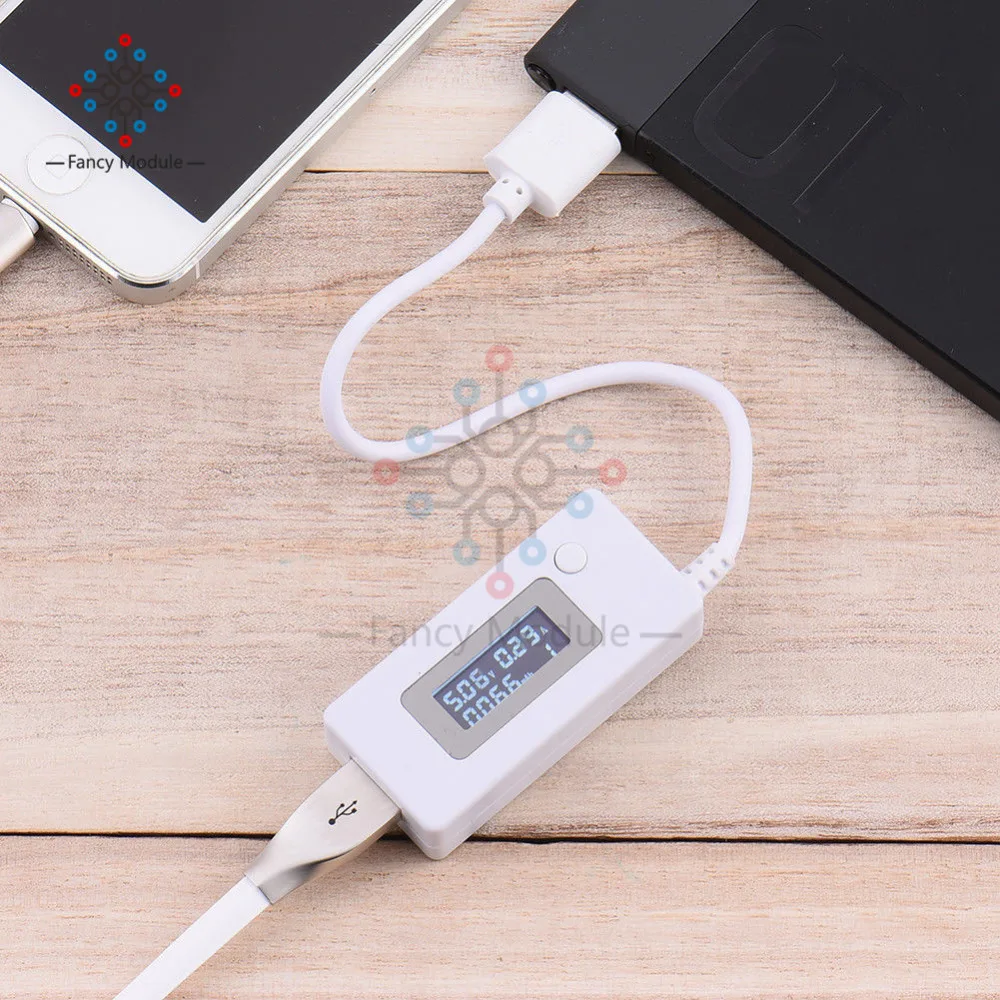 ЖК дисплей USB детектор Вольтметр Амперметр для мобильного зарядного устройства
