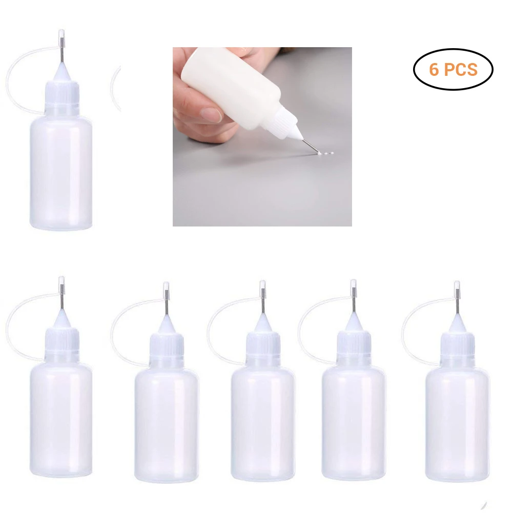 6Pcs 30ml Needle Tip Glue Bottle DIY Paper Art Quilling Tool Craft Parper Bottle Needle Bottle Applicator
6Pcs 30ml Needle Tip Glue Bottle DIY Paper Art Quilling Tool Craft Parper Bottle Needle Bottle Applicator