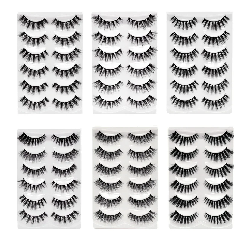 NEW 6 pairs Real Mink Fake eyelashes 3D Natural False Eyelashes Mink Lashes Soft Eyelash Extension Makeup Kit Cilios
NEW 6 pairs Real Mink Fake eyelashes 3D Natural False Eyelashes Mink Lashes Soft Eyelash Extension Makeup Kit Cilios
