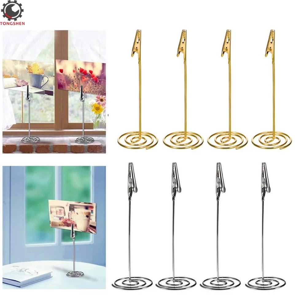 4pcs Place Card Holder Memo Holder Clip Photo Table Number Holder with Alligator Clip Memo Holder Clips for Wedding Party
4pcs Place Card Holder Memo Holder Clip Photo Table Number Holder with Alligator Clip Memo Holder Clips for Wedding Party
