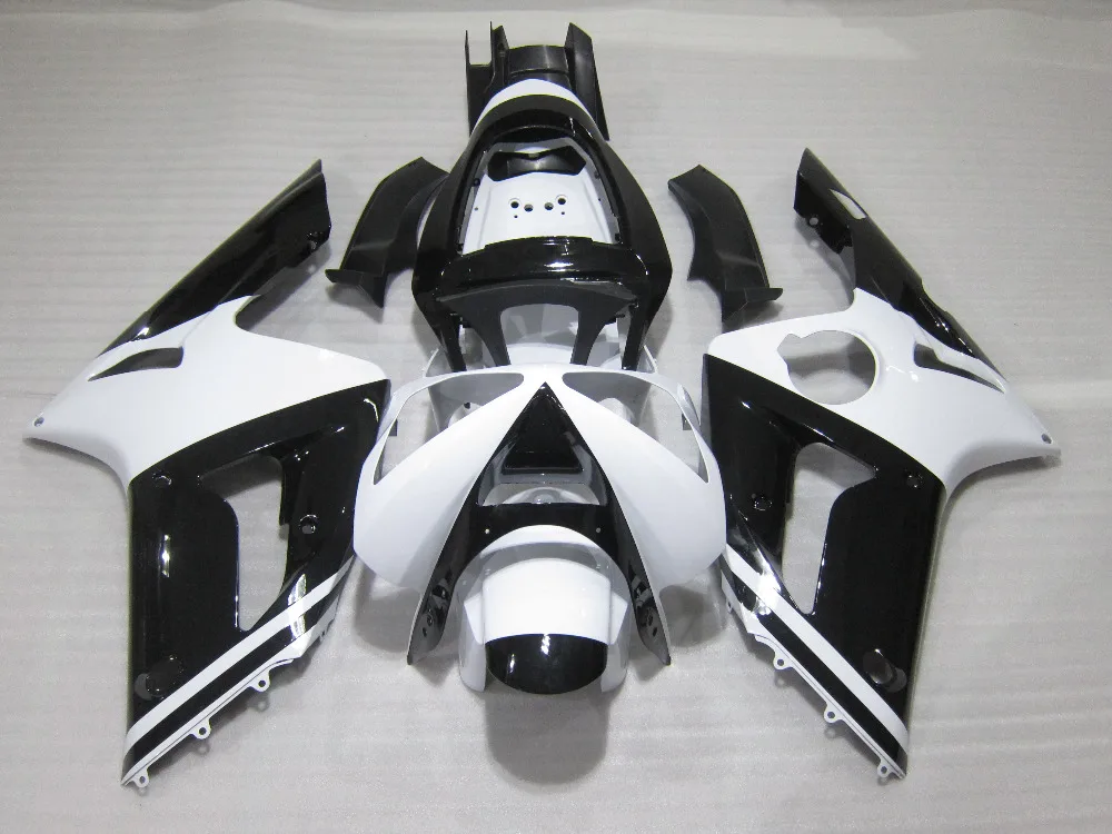 Injection mold fairing kit for Kawasaki Ninja ZX6R 03 04 white black fairings set ZX6R 2003 2004 OT03
Injection mold fairing kit for Kawasaki Ninja ZX6R 03 04 white black fairings set ZX6R 2003 2004 OT03