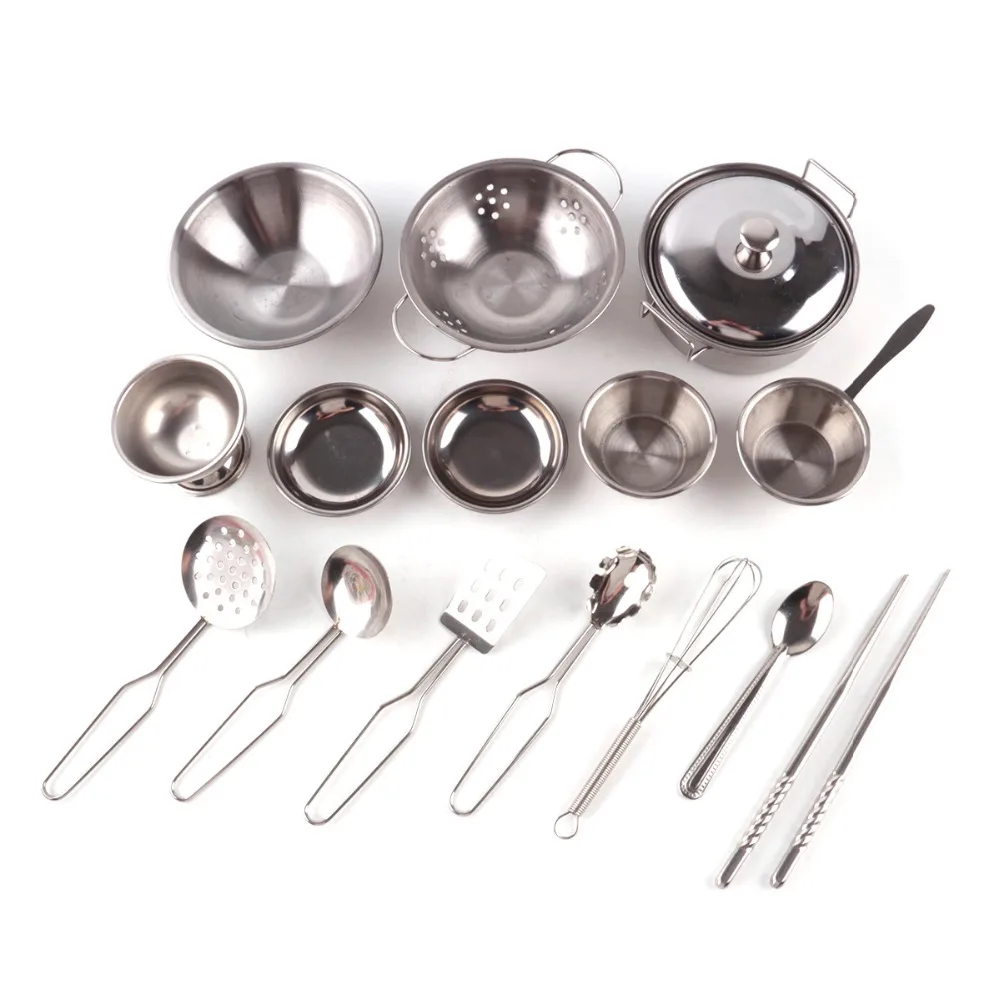 Kitchen Toys Mini Pretend Tools Set Simulation Play House educational Stainless Steel Cooking Pots Pans Food Kids Babies Gifts
Kitchen Toys Mini Pretend Tools Set Simulation Play House educational Stainless Steel Cooking Pots Pans Food Kids Babies Gifts