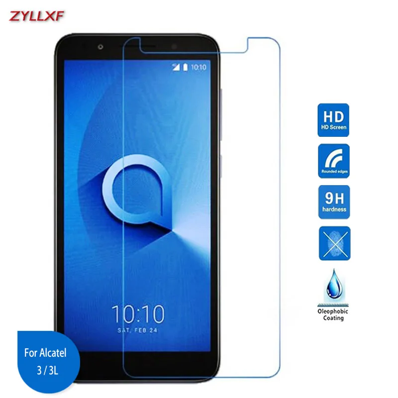 Для Alcatel 3 3L защитная пленка из закаленного стекла 5 дюймов 9H 2.5D Защитная для Alcatel3