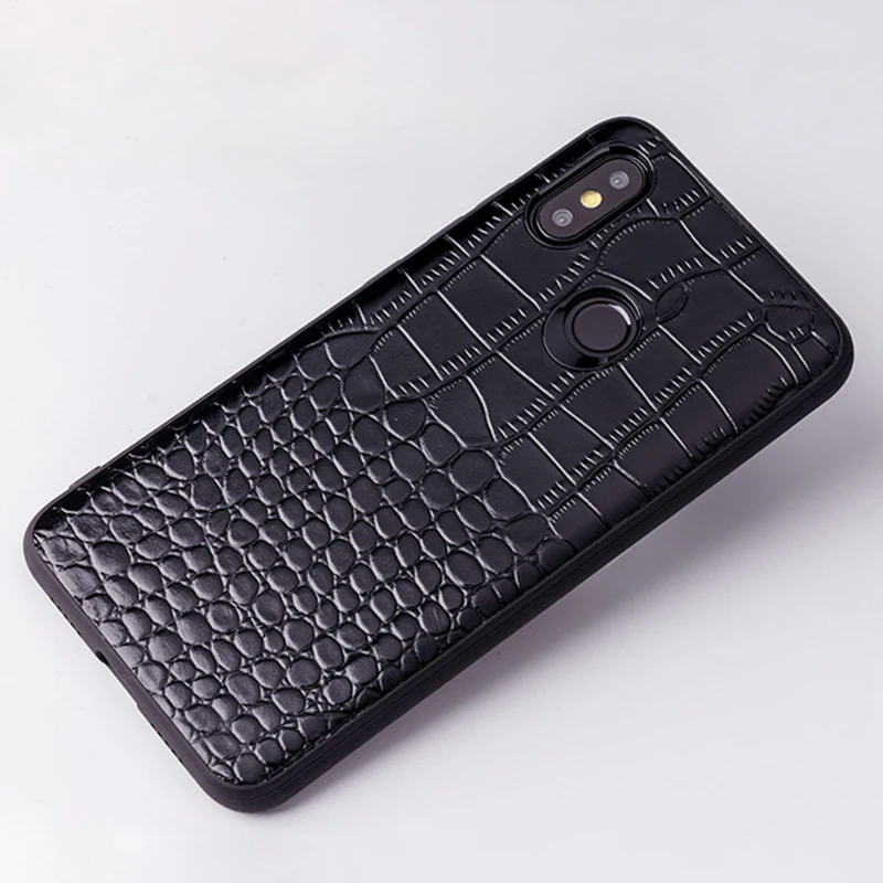 Phone Case For Xiaomi Mi 8 9se 9T A1 A2 A3 Lite Mix 2S 3 Max Crocodile Texture Back Cover Redmi Note 5 6 7 Pro 6A 7A Capa | Мобильные
