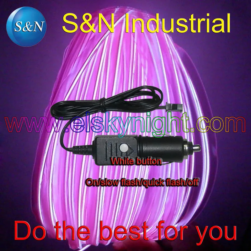 DC12V cigar plug el wire controller/driver/inverter+3meter purple el wire with skirt /flat edge for car decoration free shipping
DC12V cigar plug el wire controller/driver/inverter+3meter purple el wire with skirt /flat edge for car decoration free shipping