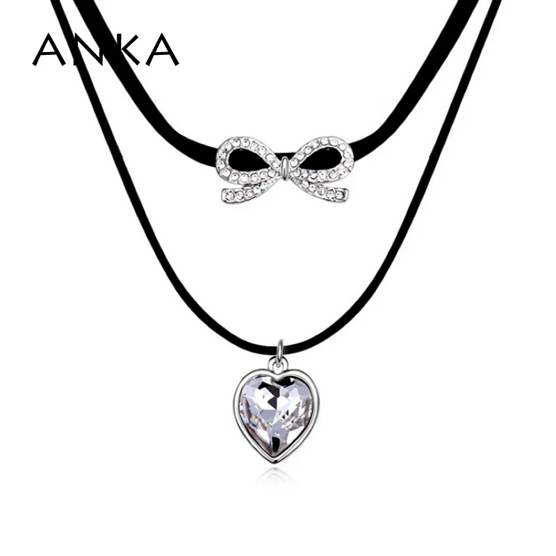 ANKA Heart with Bow Crystal Chokers Necklace Promotion Sale Jewelry Valentine's Day Main Stone Crystals from Austria #102376
ANKA Heart with Bow Crystal Chokers Necklace Promotion Sale Jewelry Valentine's Day Main Stone Crystals from Austria #102376