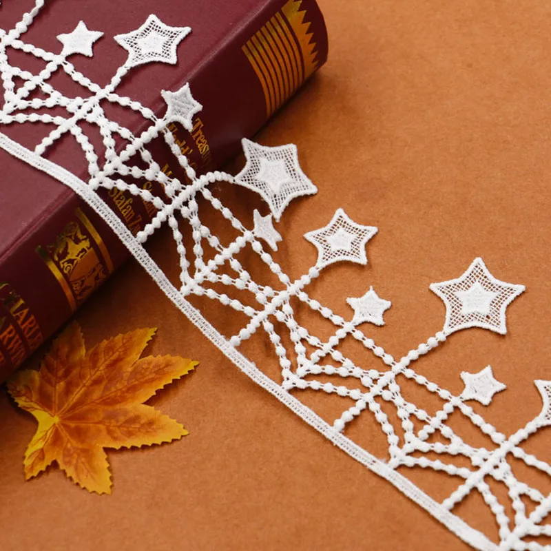 minimum order quantity 2yards per lot romantic ivory embroidery star lace trim 9cm width for sewing accessory
minimum order quantity 2yards per lot romantic ivory embroidery star lace trim 9cm width for sewing accessory