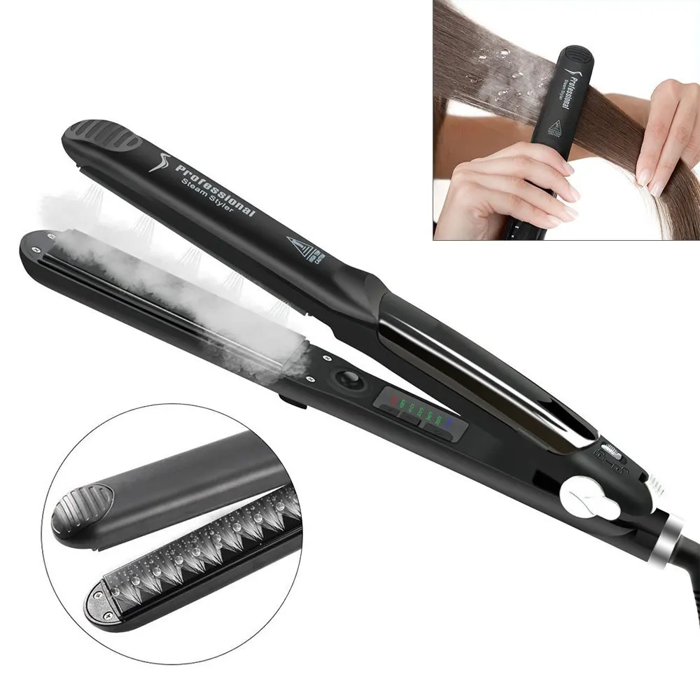 Ceramic Steam Hair Straightener Curler Professional Flat Iron Vapor Seam Straightening Iron Hair Iron Steamer Styling Tool
Ceramic Steam Hair Straightener Curler Professional Flat Iron Vapor Seam Straightening Iron Hair Iron Steamer Styling Tool