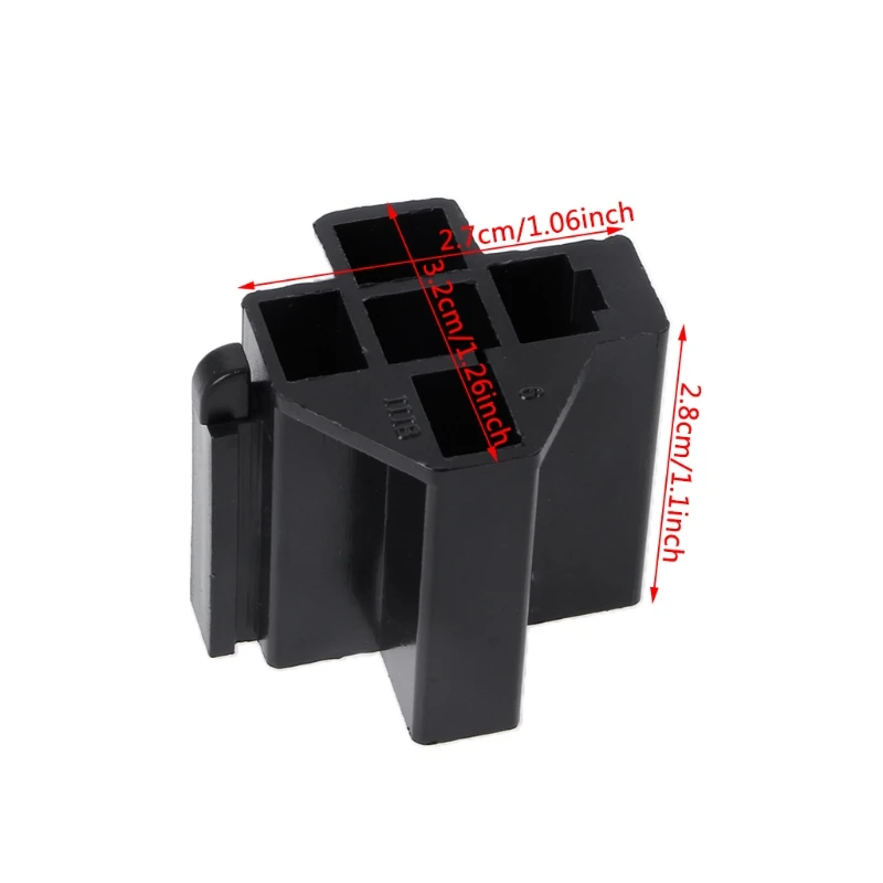 OOTDTY Plastic+Copper Metal 40A 5 Pin Relay Connector Socket with 5 x 6.3mm Terminals Car Truck Vehicle Relay Case Holder
OOTDTY Plastic+Copper Metal 40A 5 Pin Relay Connector Socket with 5 x 6.3mm Terminals Car Truck Vehicle Relay Case Holder