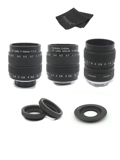 Fujian 3in1 CCTV Lens 25mm f1.4 Lens/ 35mm f1.7 Lens/ 50mm f1.4 Lens Mount Ring Kit for Olympus Panasonic Micro 4/3 M4/3 M 4/3
Fujian 3in1 CCTV Lens 25mm f1.4 Lens/ 35mm f1.7 Lens/ 50mm f1.4 Lens Mount Ring Kit for Olympus Panasonic Micro 4/3 M4/3 M 4/3