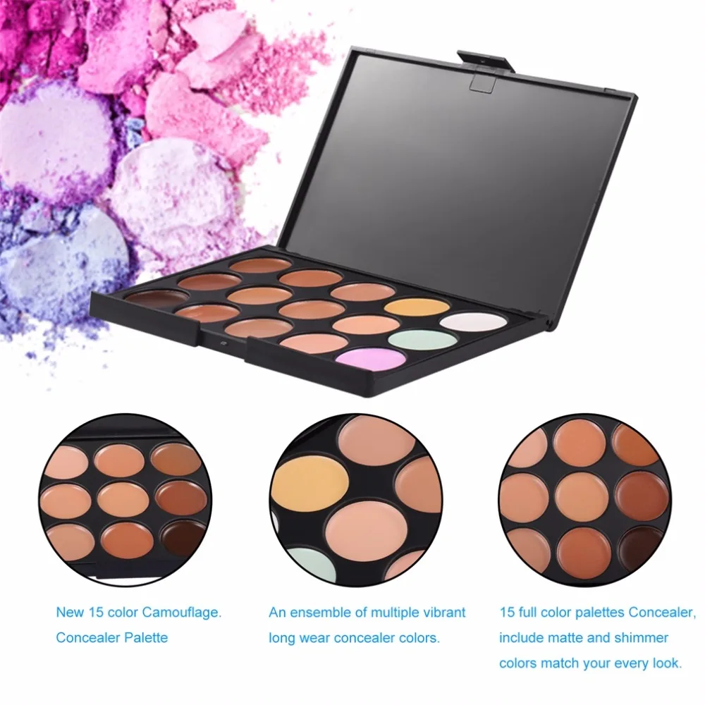 Natural Professional 15 Colors Face Concealer Corrector Facial Care Camouflage Makeup Tool Cosmetic Cream Contour Palette
Natural Professional 15 Colors Face Concealer Corrector Facial Care Camouflage Makeup Tool Cosmetic Cream Contour Palette