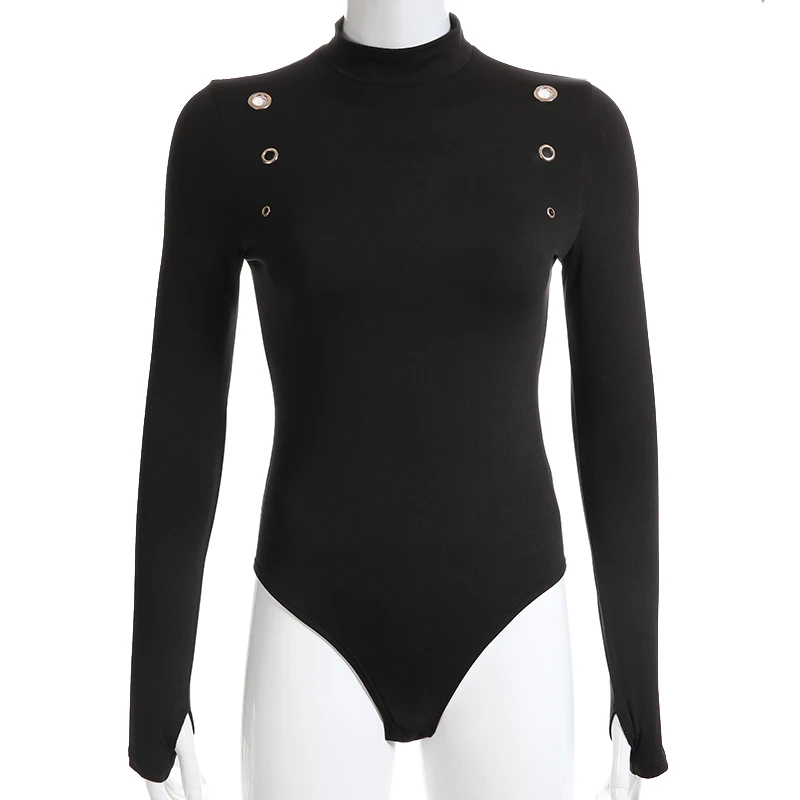 Waatfaak Turtleneck Sexy Black Bodysuits Long Sleeve Inside Velvet Bodysuit Winter Hole Elegant Polyester Bodycon Bodysuit Women
Waatfaak Turtleneck Sexy Black Bodysuits Long Sleeve Inside Velvet Bodysuit Winter Hole Elegant Polyester Bodycon Bodysuit Women