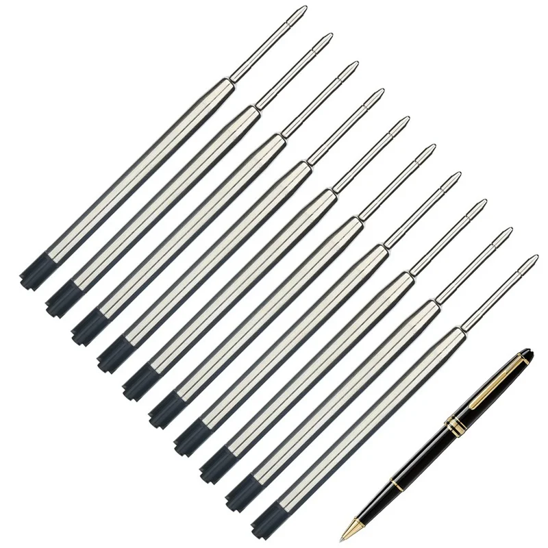 10Pcs/Set Metal Refills Blue Black Color For Ballpoint Pen High Quality Ballpoint Pen Refills For Kids Gift School Office Supply
10Pcs/Set Metal Refills Blue Black Color For Ballpoint Pen High Quality Ballpoint Pen Refills For Kids Gift School Office Supply