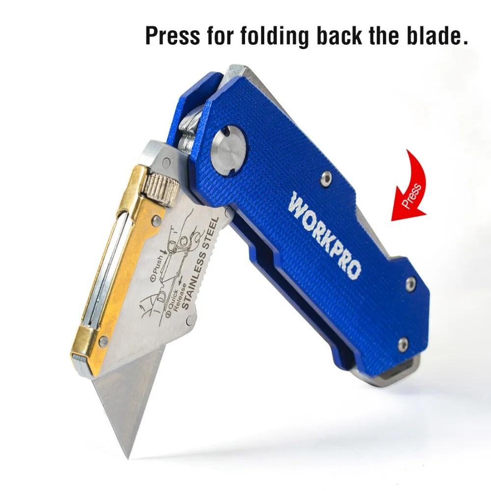 WORKPRO Hand Tool Set Multi-purpose woodworking tools Folding Knife with Blades
WORKPRO Hand Tool Set Multi-purpose woodworking tools Folding Knife with Blades