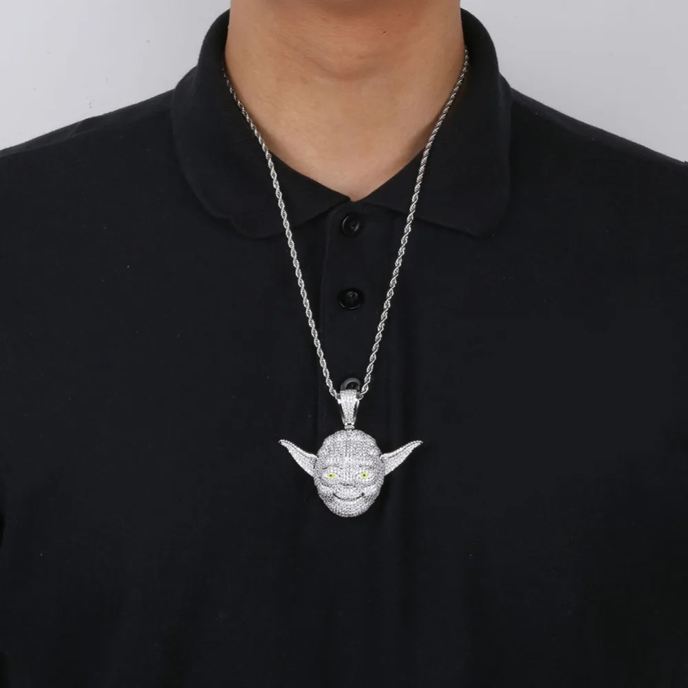 New Silver Color Zirconia Master Pendant Necklace For Men Iced Out CZ Chains Hip Hop Charms Necklace Jewelry Party Gifts 2019
New Silver Color Zirconia Master Pendant Necklace For Men Iced Out CZ Chains Hip Hop Charms Necklace Jewelry Party Gifts 2019