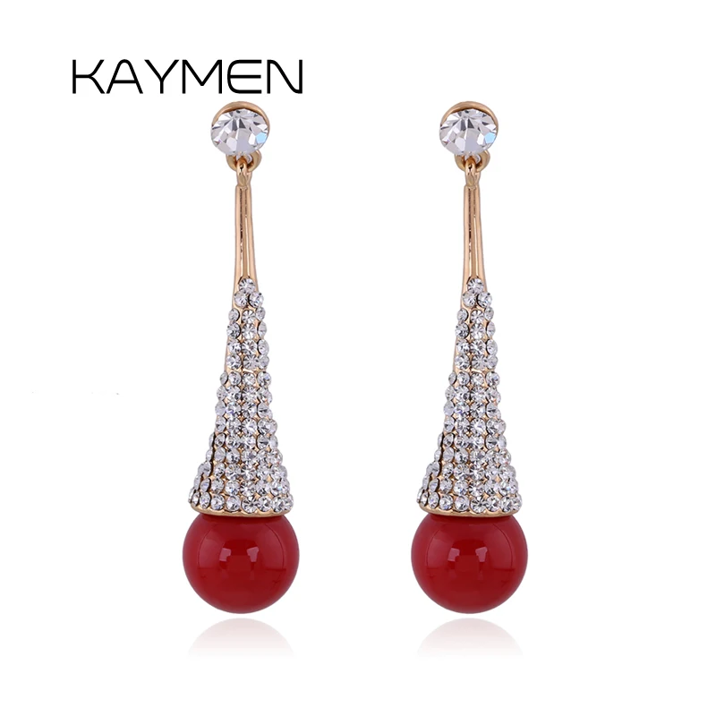 KAYMEN New Long Size Exquisite Gold Plated Inlaid Rhinestones and Pearls Drop Dangle Fashion Earrings for Women Girls Wholesale
KAYMEN New Long Size Exquisite Gold Plated Inlaid Rhinestones and Pearls Drop Dangle Fashion Earrings for Women Girls Wholesale