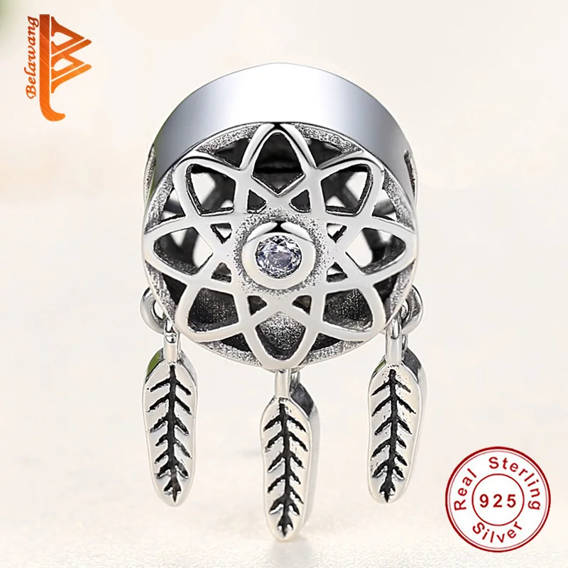 BELAWANG Genuine 925 Sterling Silver Beautiful Dreamcatcher Holder Beads fit Charm Bracelet Necklace DIY Jewelry Christmas
BELAWANG Genuine 925 Sterling Silver Beautiful Dreamcatcher Holder Beads fit Charm Bracelet Necklace DIY Jewelry Christmas