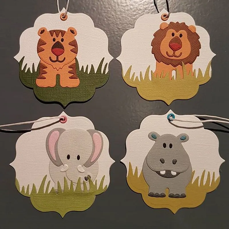 Elephant Hippo Lion Tiger Animals Shape Metal Cutting Dies Stencil Scrapbook Album Embossing For Gift Card Making Handcrafts
Elephant Hippo Lion Tiger Animals Shape Metal Cutting Dies Stencil Scrapbook Album Embossing For Gift Card Making Handcrafts
