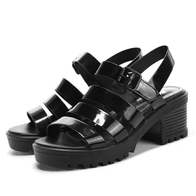 Summer New Arrival Women's Black PU Leather Sandas Platform Ankle Straps Foot Wearing Shoes
Summer New Arrival Women's Black PU Leather Sandas Platform Ankle Straps Foot Wearing Shoes