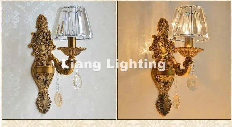 European Luxury Zinc Alloy Crystal Wall Lamp lustres de Crystal Candle Lamp Corridor Style Wall Sconces Fixture Free Shipping
European Luxury Zinc Alloy Crystal Wall Lamp lustres de Crystal Candle Lamp Corridor Style Wall Sconces Fixture Free Shipping