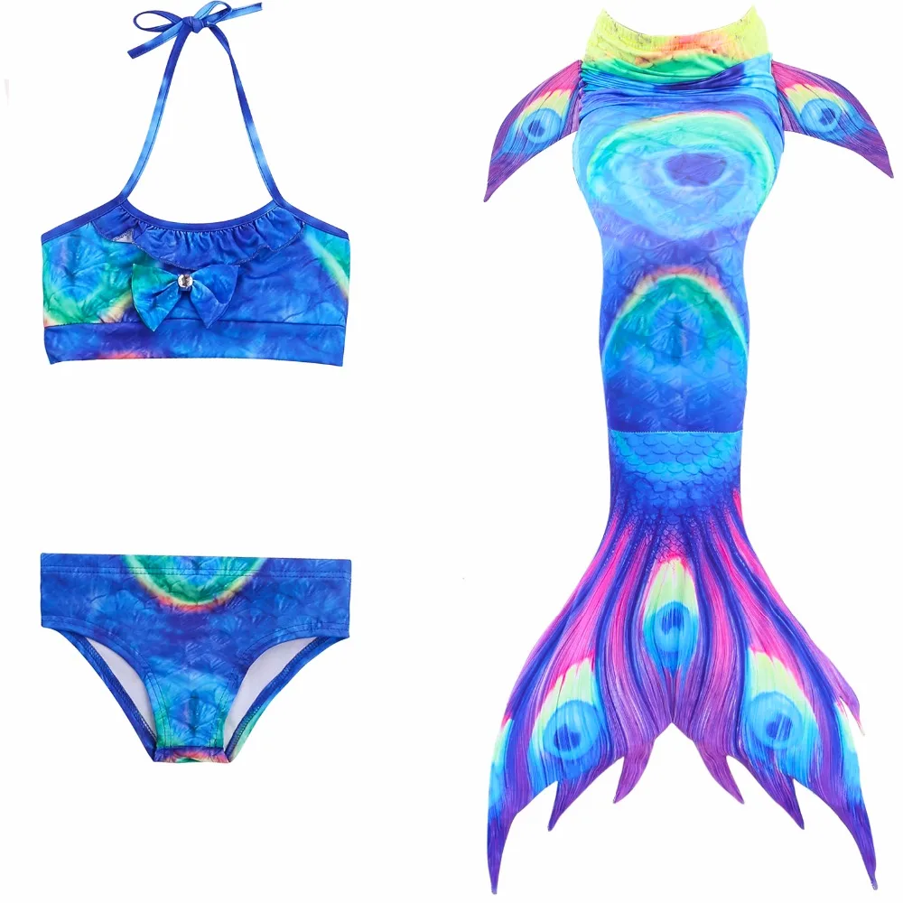 Newest Girls Mermaid Tail For Swimming Kids Mermaid Cosplay Costume 3 piece Bikinis Set Princess Dress Bikini Fishtail Swimwear
Newest Girls Mermaid Tail For Swimming Kids Mermaid Cosplay Costume 3 piece Bikinis Set Princess Dress Bikini Fishtail Swimwear