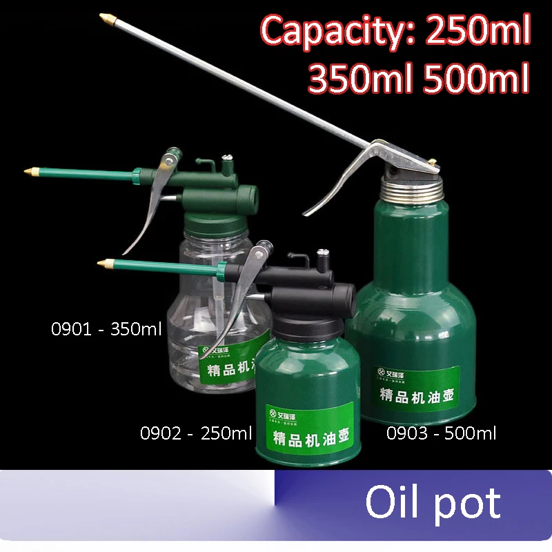 250ml 350ml 500ml Machine oil pot Long mouth high pressure Metal plastic lubricating Oiling pot Oil gun
250ml 350ml 500ml Machine oil pot Long mouth high pressure Metal plastic lubricating Oiling pot Oil gun