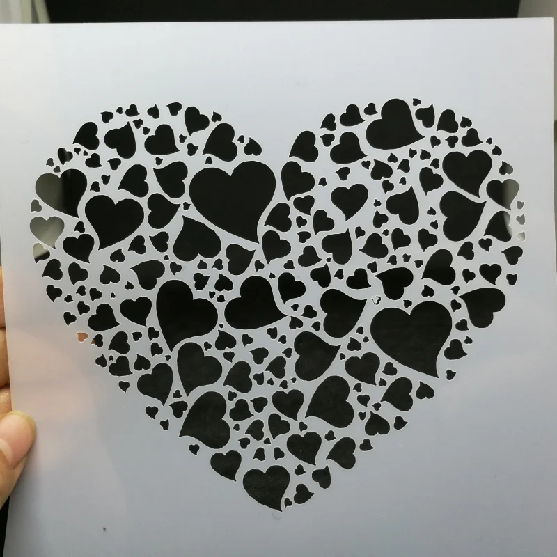 13*13 lovely Heart Layering Stencils for Diy scrapbook/photo album Decorative Embossing coloring,painting stencil,home decor
13*13 lovely Heart Layering Stencils for Diy scrapbook/photo album Decorative Embossing coloring,painting stencil,home decor