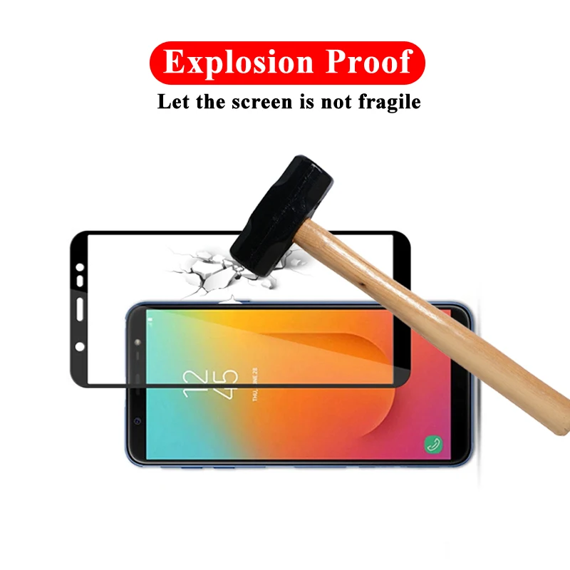Защитное стекло для Samsung J6 2018 Защитная пленка экрана Sumsung J4 дисплей J8 закаленная