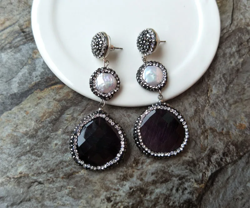 5Pairs Cat Eyes'Stone Dangle Earrings,Opal with Fresh Water Pearl Earring,Crystal Quartz Drop Earring For Woman Jewelry ER166
5Pairs Cat Eyes'Stone Dangle Earrings,Opal with Fresh Water Pearl Earring,Crystal Quartz Drop Earring For Woman Jewelry ER166