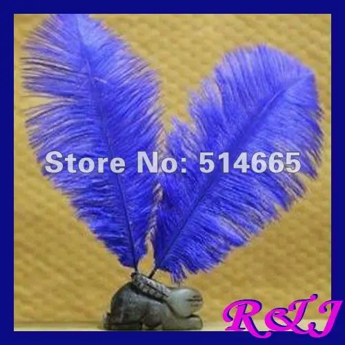 

Free shipping 100pcs/lot 10-12inch 25-30cm blue dyed Ostrich drab feather ostrich plumes