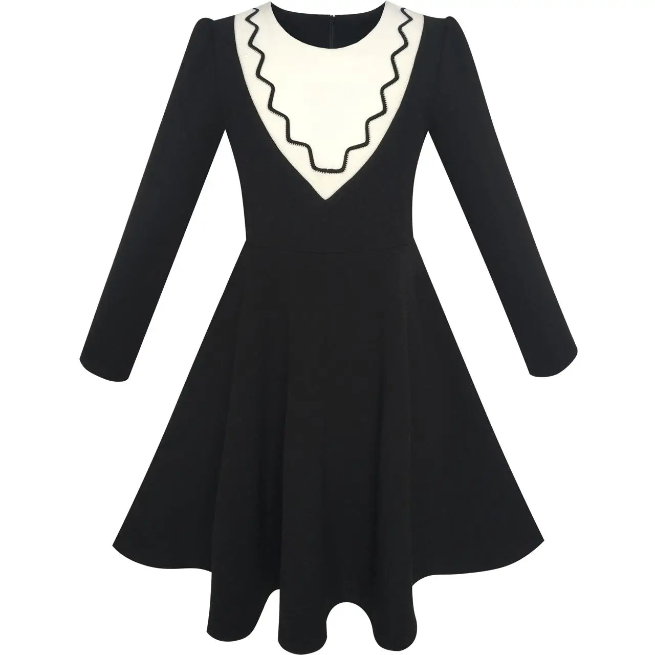 Girls Dress Back School Uniform Long Sleeve Black Dress 2020 Summer Princess Wedding Party Dresses Children Clothes Size 6-12
Girls Dress Back School Uniform Long Sleeve Black Dress 2020 Summer Princess Wedding Party Dresses Children Clothes Size 6-12
