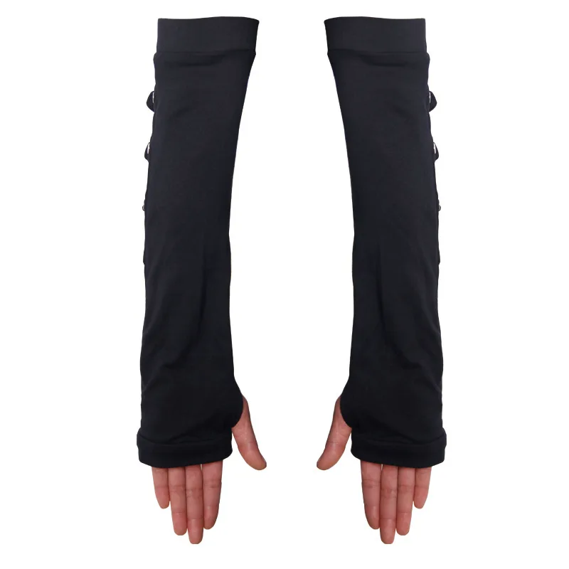 RESTLESS'N'WILD Punk Black Long Gloves with Buckle Belts Gothic Fashion Women Men Fingerless Gloves Steampunk Winter Arm Warmers
RESTLESS'N'WILD Punk Black Long Gloves with Buckle Belts Gothic Fashion Women Men Fingerless Gloves Steampunk Winter Arm Warmers